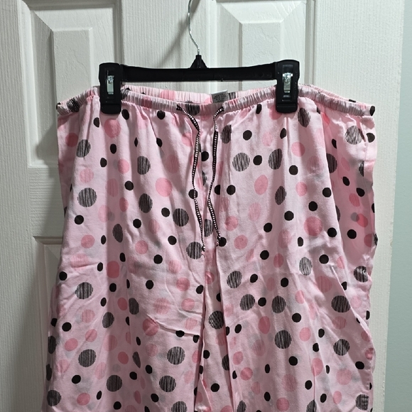 Alfani Pink Polka Dot Pajama Pants Woman's Size L - Picture 3 of 14